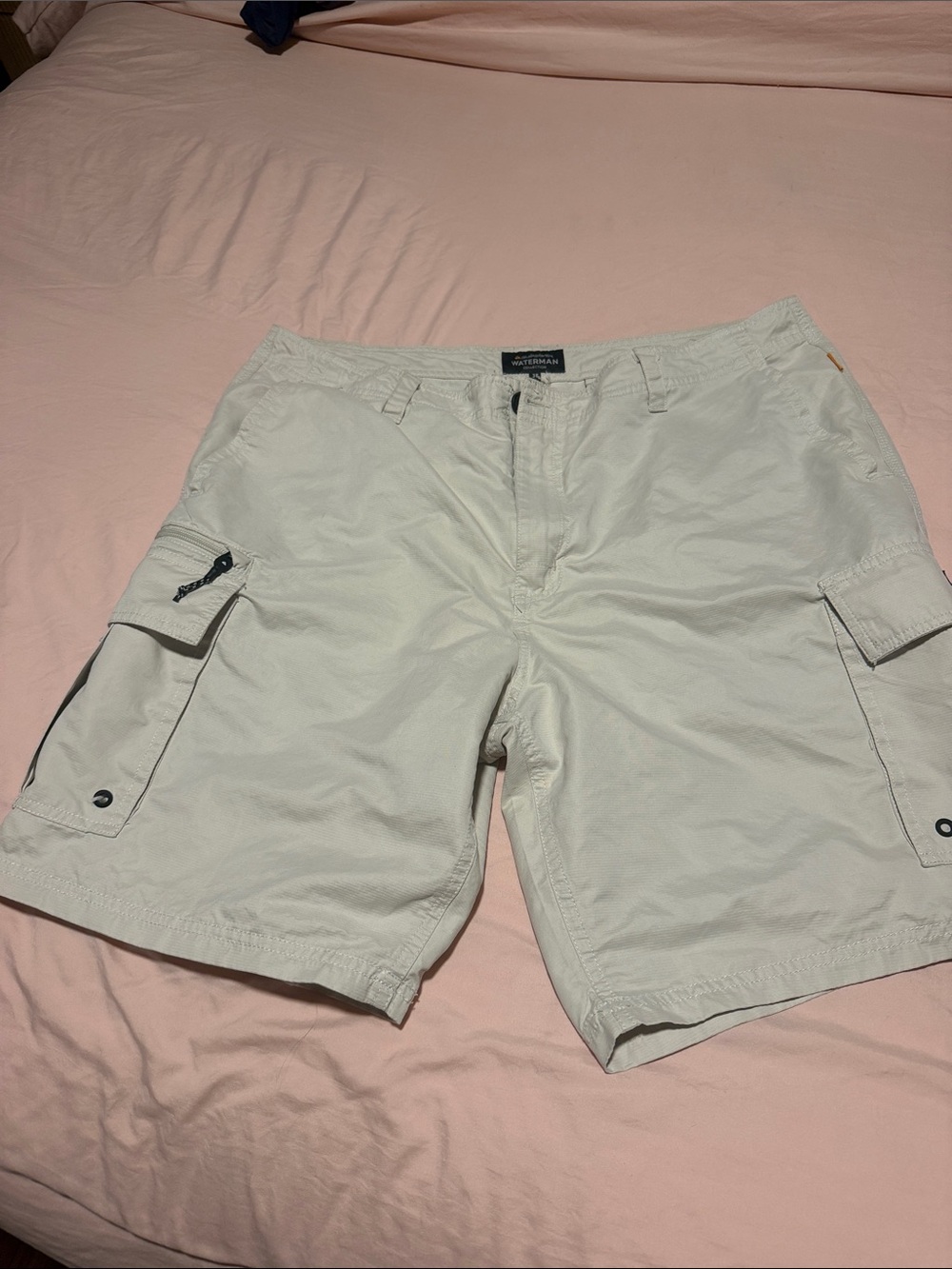 Quicksilver waterman’s Men's Cargo Shorts in Light Khaki